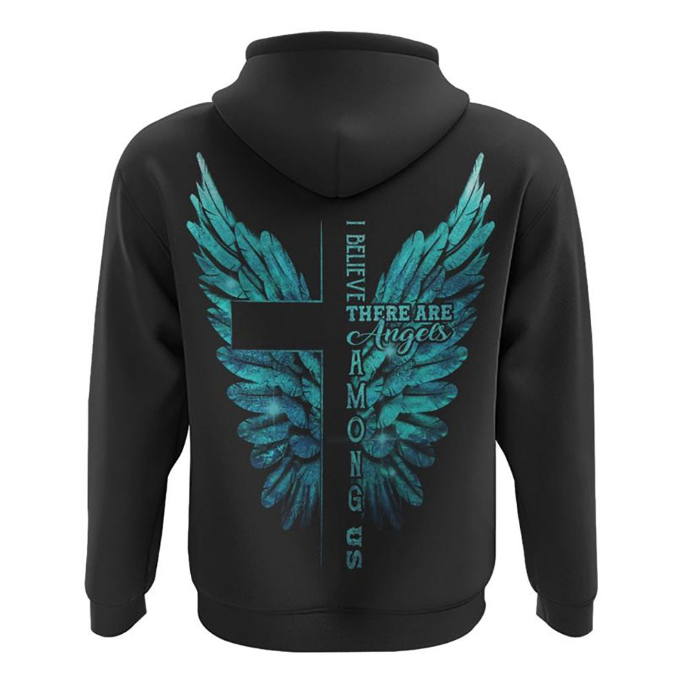 I Believe There Are Angles Among Us Wings All Over Print 3D Hoodie, Christian Hoodie, Christian Sweatshirt, Bible Verse Shirt I Believe There Are Angles Among Us Wings All Over Print 3D Hoodie, Christian Hoodie, Christian Sweatshirt, Bible Verse Shirt