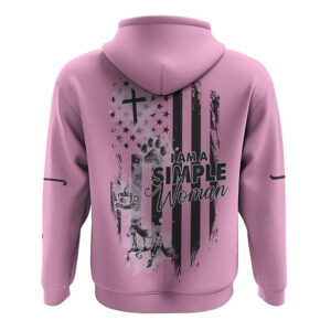 I Am A Simple Woman Pink Flag All Over Print 3D Hoodie Christian Hoodie Christian Sweatshirt Bible Verse Shirt 2 qptoww.jpg
