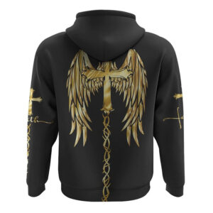 Gold Faith Wings Cross All Over Print 3D Hoodie Christian Hoodie Christian Sweatshirt Bible Verse Shirt 2 ijleou.jpg