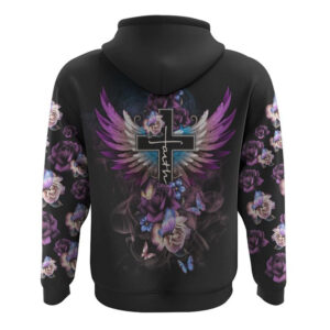 Floral Rose Butterfly Wings All Over Print 3D Hoodie Christian Hoodie Christian Sweatshirt Bible Verse Shirt 2 kukpag.jpg