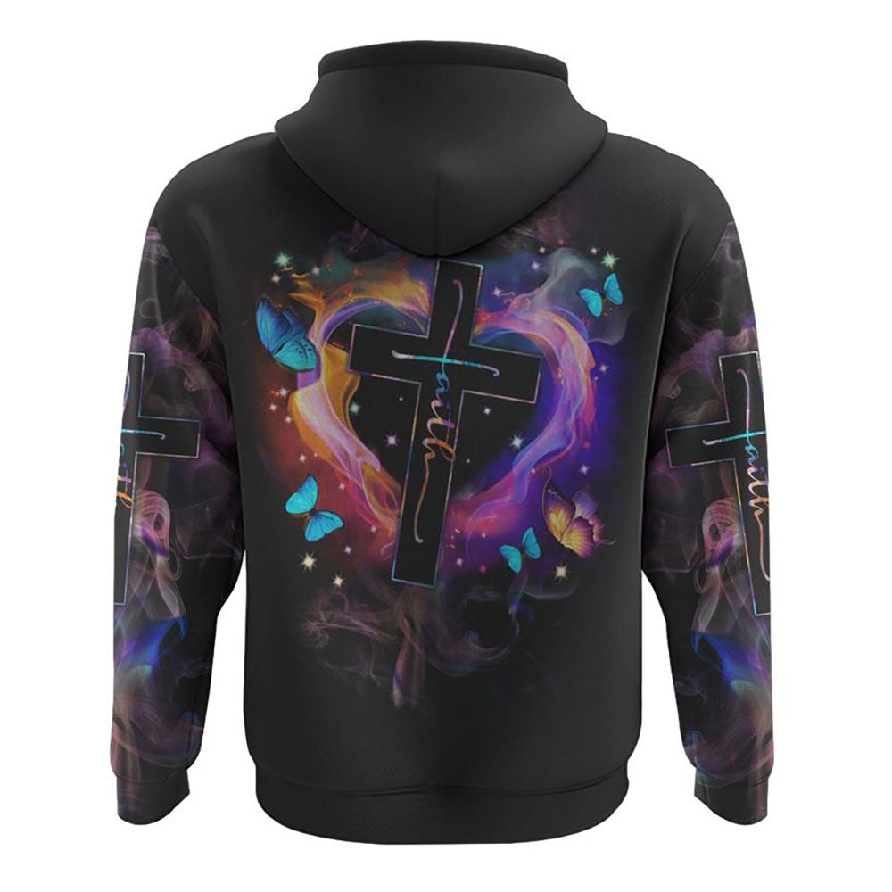 Fire Heart Cross Butterfly All Over Print 3D Hoodie, Christian Hoodie, Christian Sweatshirt, Bible Verse Shirt Fire Heart Cross Butterfly All Over Print 3D Hoodie, Christian Hoodie, Christian Sweatshirt, Bible Verse Shirt