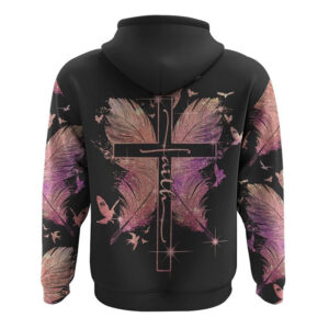 Feather Faith Cross All Over Print 3D Hoodie Christian Hoodie Christian Sweatshirt Bible Verse Shirt 2 i9exue.jpg