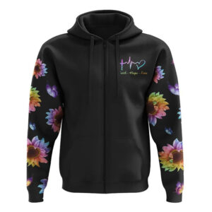 Faith Sunflower Flag Rainbow Smoke Butterfly All Over Print 3D Hoodie Christian Hoodie Christian Sweatshirt Bible Verse Shirt 3 yslkee.jpg
