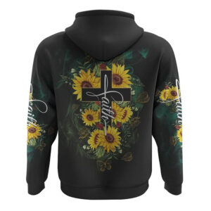 Faith Sunflower Cross Smoke All Over Print 3D Hoodie Christian Hoodie Christian Sweatshirt Bible Verse Shirt 2 o8o4km.jpg
