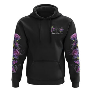 Faith Rose Wood Cross Smoke All Over Print 3D Hoodie, Christian Hoodie, Christian Sweatshirt, Bible Verse Shirt