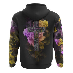 Faith Rose Cross Colorful Smoke All Over Print 3D Hoodie Christian Hoodie Christian Sweatshirt Bible Verse Shirt 2 ipbgo5.jpg