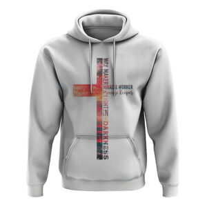 Faith Over Fear Painting Beach Flag All Over Print 3D Hoodie, Christian Hoodie, Christian Sweatshirt, Bible Verse Shirt