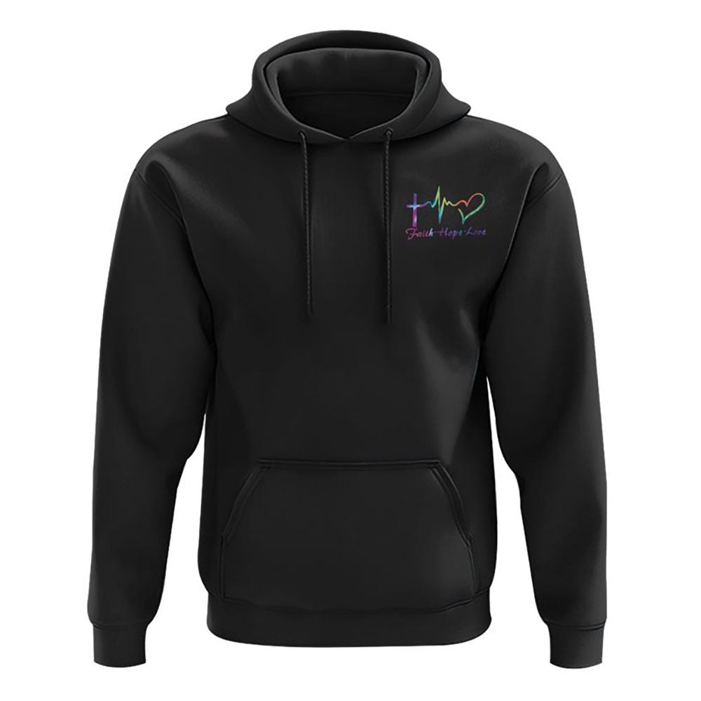 Faith Over Fear Lion Jesus Cross Tie Dye All Over Print 3D Hoodie, Christian Hoodie, Christian Sweatshirt, Bible Verse Shirt