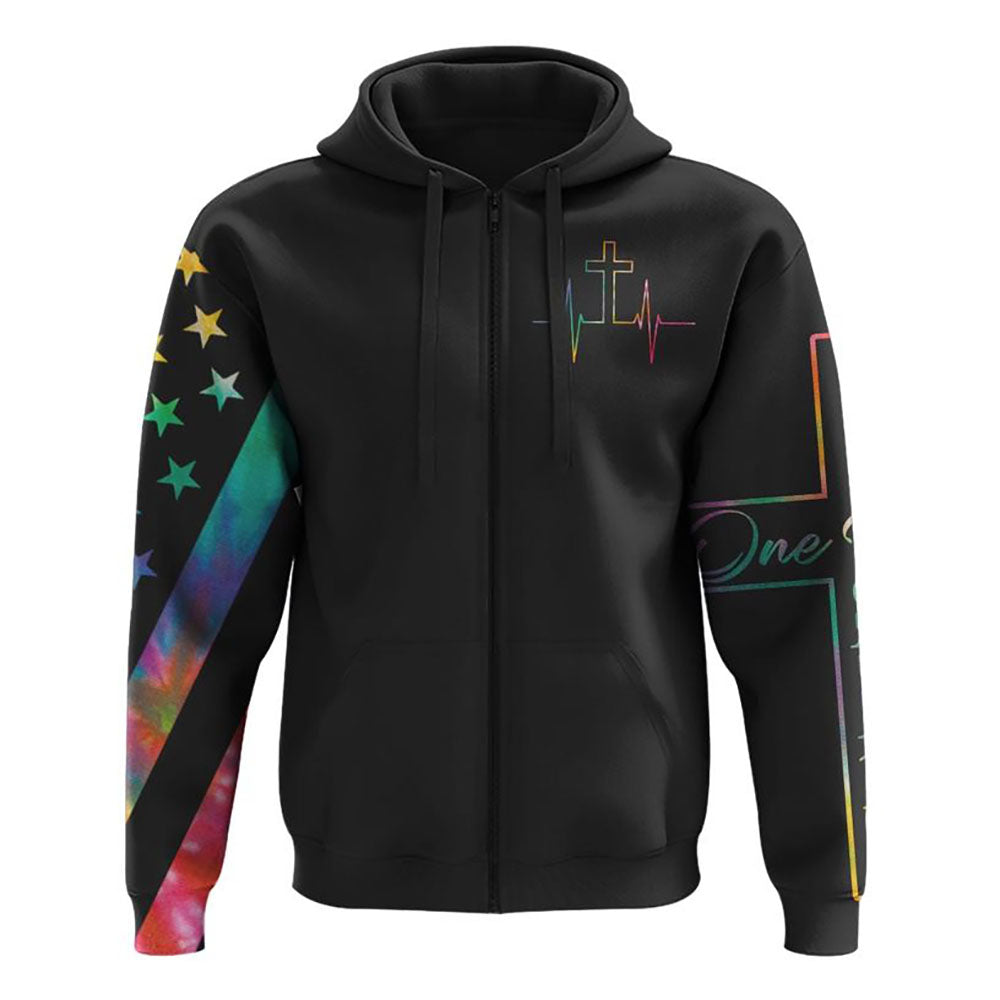 Faith One Nation Under God Tie Dye Flag All Over Print 3D Hoodie, Christian Hoodie, Christian Sweatshirt, Bible Verse Shirt Faith One Nation Under God Tie Dye Flag All Over Print 3D Hoodie, Christian Hoodie, Christian Sweatshirt, Bible Verse Shirt