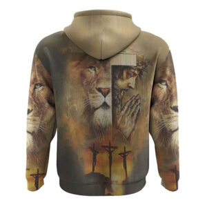 Faith Lion Jesus Cross All Over Print 3D Hoodie Christian Hoodie Christian Sweatshirt Bible Verse Shirt 2 t9en8i.jpg