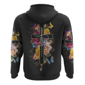 Faith Flowers Cross Butterfly Smoke All Over Print 3D Hoodie Christian Hoodie Christian Sweatshirt Bible Verse Shirt 2 yti6eq.jpg