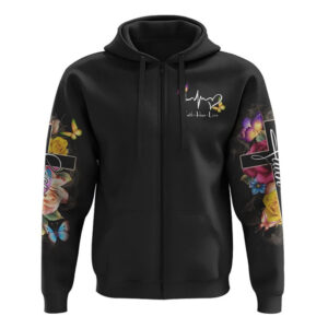 Faith Flowers Cross Butterfly Smoke All Over Print 3D Hoodie Christian Hoodie Christian Sweatshirt Bible Verse Shirt 3 q3up34.jpg
