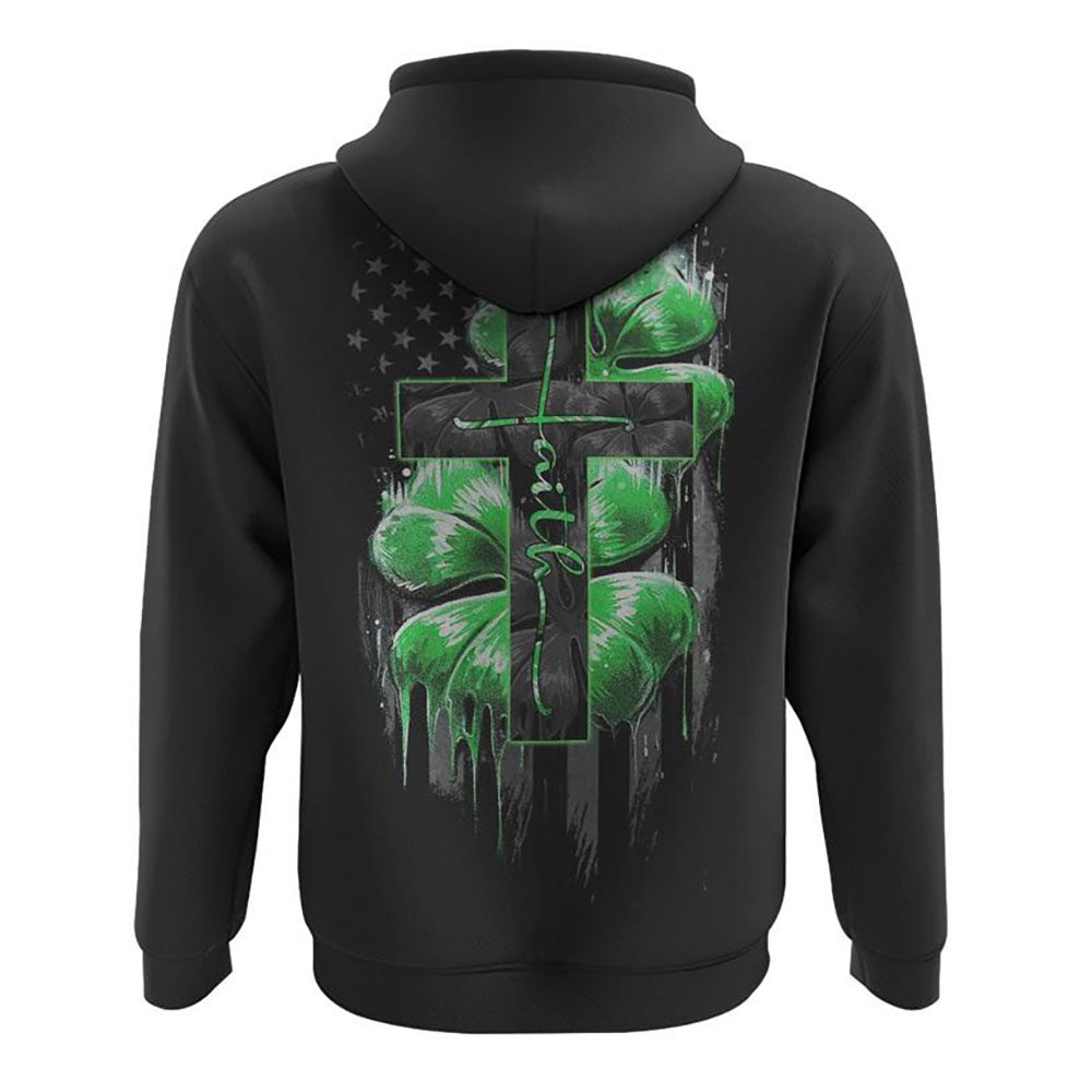 Faith Cross Clover Melt All Over Print 3D Hoodie, Christian Hoodie, Christian Sweatshirt, Bible Verse Shirt Faith Cross Clover Melt All Over Print 3D Hoodie, Christian Hoodie, Christian Sweatshirt, Bible Verse Shirt