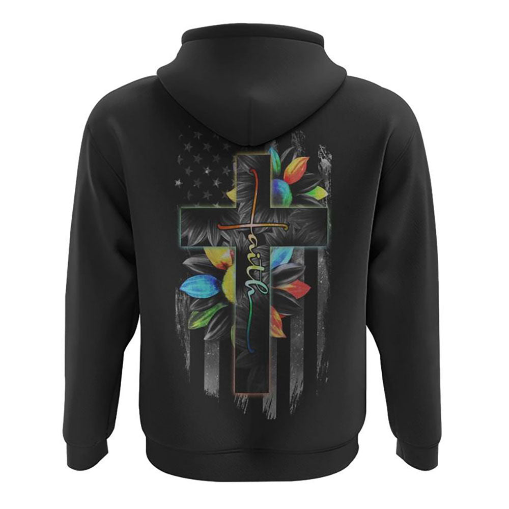Faith Colorful Sunflower Flag All Over Print 3D Hoodie, Christian Hoodie, Christian Sweatshirt, Bible Verse Shirt Faith Colorful Sunflower Flag All Over Print 3D Hoodie, Christian Hoodie, Christian Sweatshirt, Bible Verse Shirt