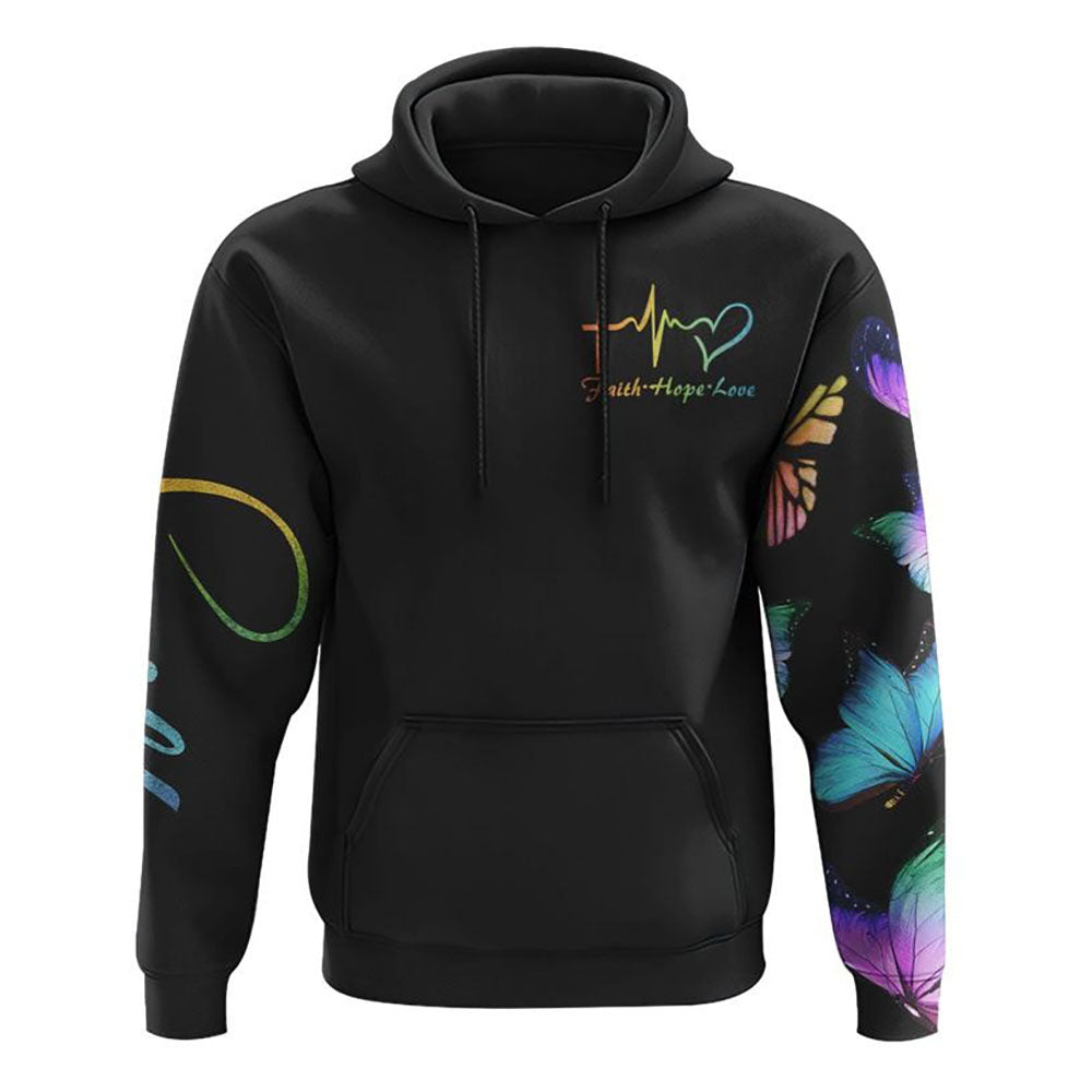 Faith Butterflies Sunflower Flag Cross All Over Print 3D Hoodie, Christian Hoodie, Christian Sweatshirt, Bible Verse Shirt Faith Butterflies Sunflower Flag Cross All Over Print 3D Hoodie, Christian Hoodie, Christian Sweatshirt, Bible Verse Shirt