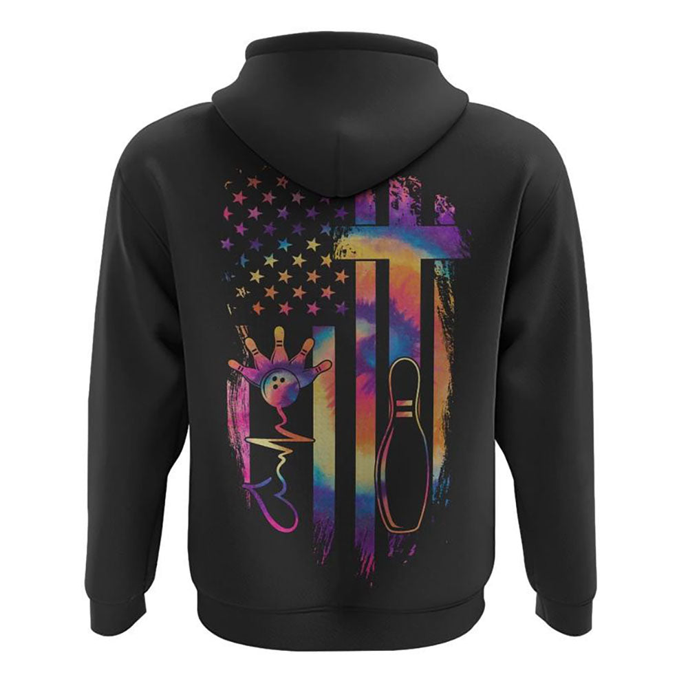 Faith Bowling Tie Dye Flag All Over Print 3D Hoodie, Christian Hoodie, Christian Sweatshirt, Bible Verse Shirt Faith Bowling Tie Dye Flag All Over Print 3D Hoodie, Christian Hoodie, Christian Sweatshirt, Bible Verse Shirt
