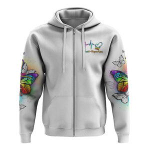 Colorful Butterflies Faith Cross All Over Print 3D Hoodie Christian Hoodie Christian Sweatshirt Bible Verse Shirt 3 a6rngn.jpg