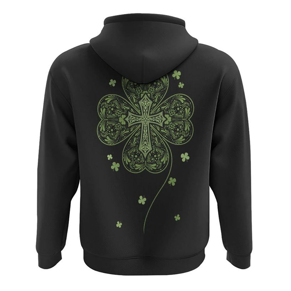Clover Mandala Cross All Over Print 3D Hoodie, Christian Hoodie, Christian Sweatshirt, Bible Verse Shirt Clover Mandala Cross All Over Print 3D Hoodie, Christian Hoodie, Christian Sweatshirt, Bible Verse Shirt