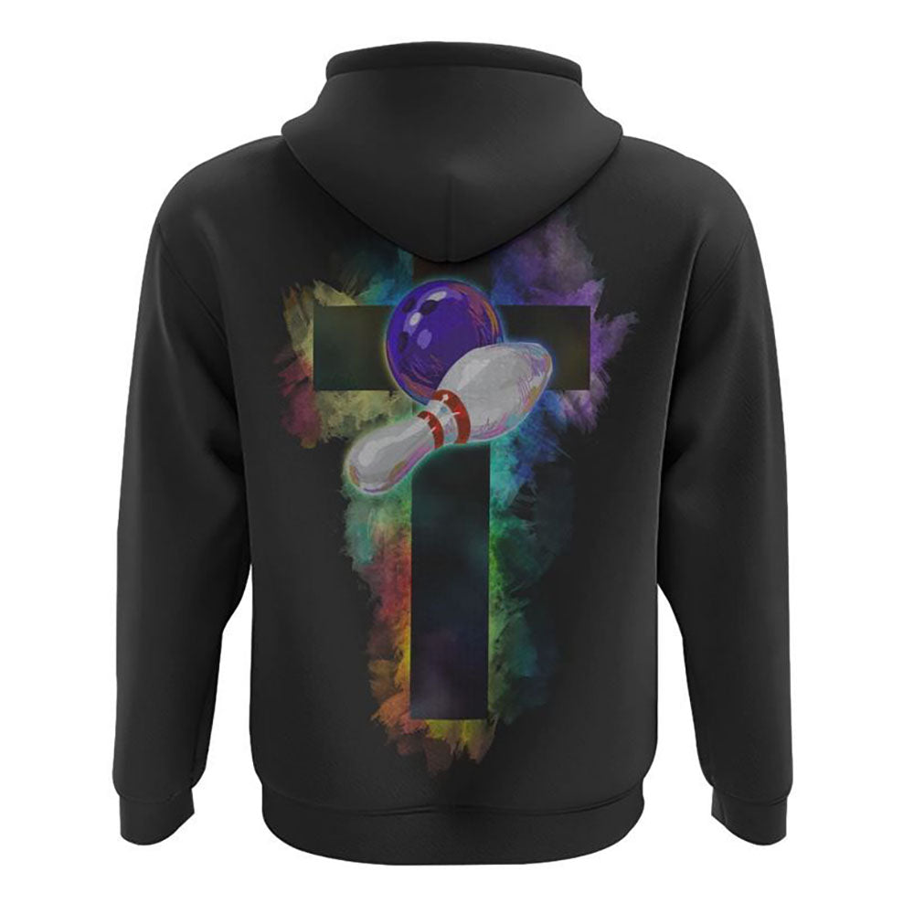 Bowling Cross Colorful All Over Print 3D Hoodie, Christian Hoodie, Christian Sweatshirt, Bible Verse Shirt Bowling Cross Colorful All Over Print 3D Hoodie, Christian Hoodie, Christian Sweatshirt, Bible Verse Shirt