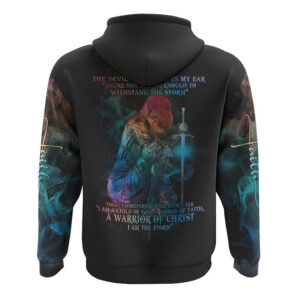 A Warrior Of Christ I Am The Storm Cross Light All Over Print 3D Hoodie Christian Hoodie Christian Sweatshirt Bible Verse Shirt 2 f7votu.jpg