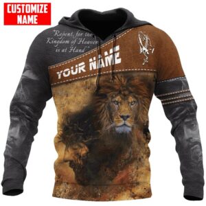 Personalized Repent For The Kingdom Of Heaven Is At Hand God 3D Hoodie For Man And Women, Jesus Printed 3D Hoodie