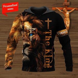 Personalized Lion The King God 3D Hoodie For Man And Women, Jesus Printed 3D Hoodie