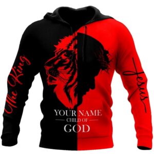 Personalized Lion Red And Jesus Is The King God 3D Hoodie For Man And Women Jesus Printed 3D Hoodie 2 cpqlda.jpg