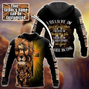 Personalized I Belong To Jesus I Believe In God Our Father God 3D Hoodie For Man And Women, Jesus Printed 3D Hoodie