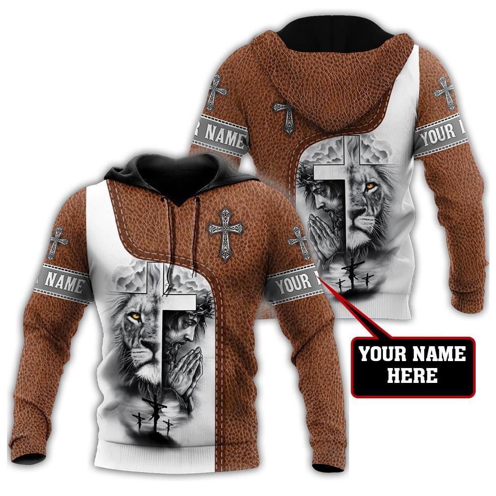 Personalized God Bless Lion Jesus And Cross Printed Design God 3D Hoodie For Man And Women, Jesus Printed 3D Hoodie Personalized God Bless Lion Jesus And Cross Printed Design God 3D Hoodie For Man And Women, Jesus Printed 3D Hoodie
