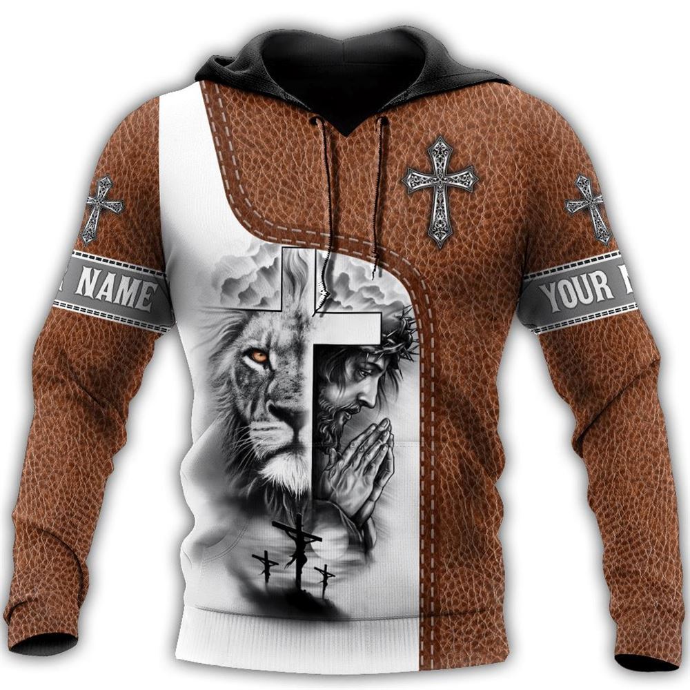 Personalized God Bless Lion Jesus And Cross Printed Design God 3D Hoodie For Man And Women, Jesus Printed 3D Hoodie Personalized God Bless Lion Jesus And Cross Printed Design God 3D Hoodie For Man And Women, Jesus Printed 3D Hoodie