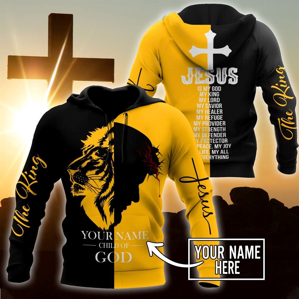 Personalized God Bless Jesus Is My God My King My Lord God 3D Hoodie For Man And Women, Jesus Printed 3D Hoodie Personalized God Bless Jesus Is My God My King My Lord God 3D Hoodie For Man And Women, Jesus Printed 3D Hoodie