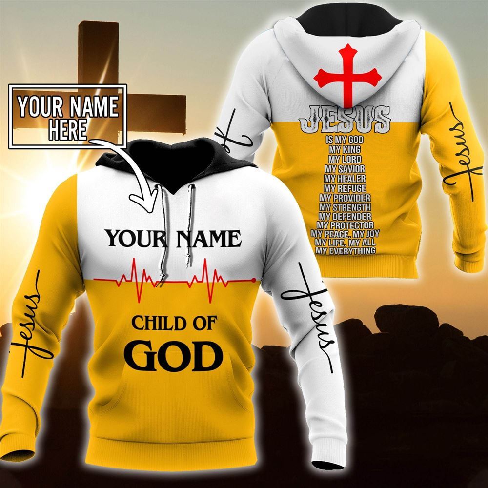 Personalized Child Of God Jesus Is My God My King God 3D Hoodie For Man And Women, Jesus Printed 3D Hoodie Personalized Child Of God Jesus Is My God My King God 3D Hoodie For Man And Women, Jesus Printed 3D Hoodie