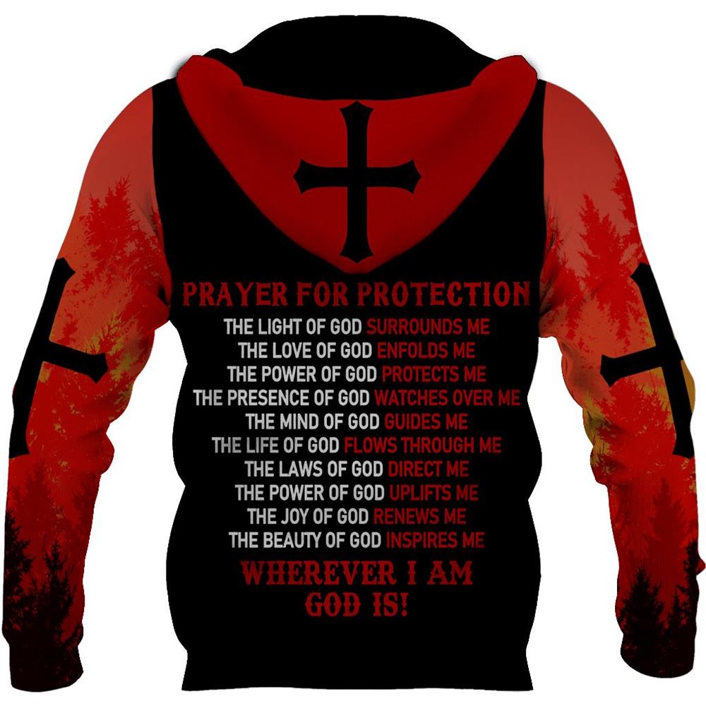 The Light Of God Surrounds Me Wherever I Am God Is God 3D Hoodie For Man And Women, Jesus Printed 3D Hoodie