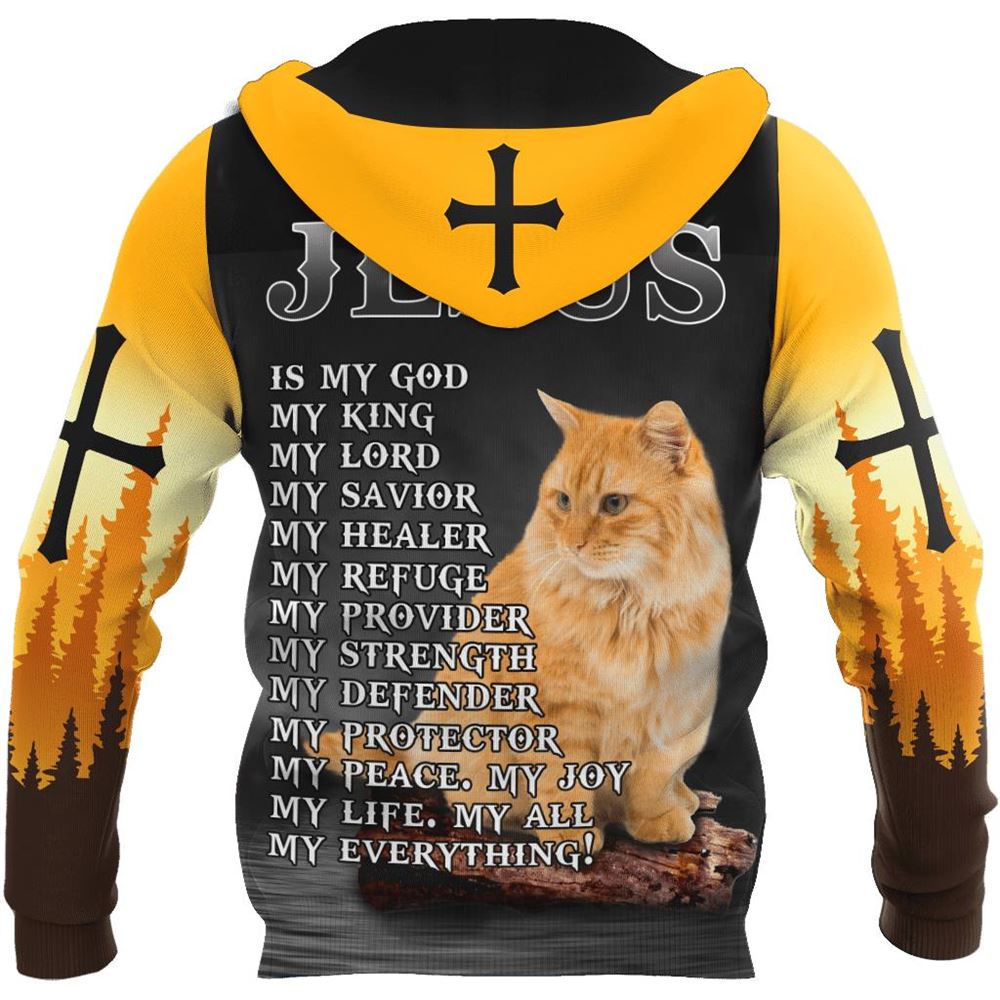 Pussy Cat Cross And Jesus Is My Savior God 3D Hoodie For Man And Women, Jesus Printed 3D Hoodie Pussy Cat Cross And Jesus Is My Savior God 3D Hoodie For Man And Women, Jesus Printed 3D Hoodie