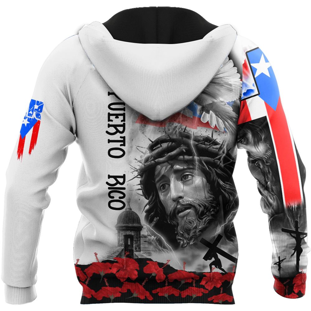 Puerto Rico Jesus Dove Cross Maga Flower God 3D Hoodie For Man And Women, Jesus Printed 3D Hoodie Puerto Rico Jesus Dove Cross Maga Flower God 3D Hoodie For Man And Women, Jesus Printed 3D Hoodie