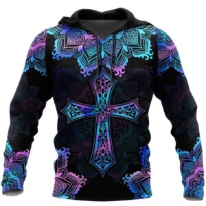 Pink Blue Hologram Mandala Cross God 3D Hoodie For Man And Women Jesus Printed 3D Hoodie 2 gkt91y.jpg