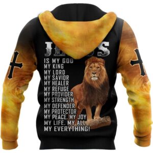 Lion Cross And Jesus Is My Savior God 3D Hoodie For Man And Women Jesus Printed 3D Hoodie 3 f5r31t.jpg