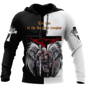 Knight Of Jesus Easter Until I Said A Men God 3D Hoodie For Man And Women, Jesus Printed 3D Hoodie