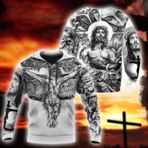 Jesus The presence Of His Excellency God 3D Hoodie For Man And Women, Jesus Printed 3D Hoodie