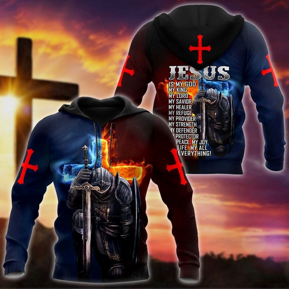 Jesus Is My God My King My Everything Knight Templars God 3D Hoodie For Man And Women, Jesus Printed 3D Hoodie Jesus Is My God My King My Everything Knight Templars God 3D Hoodie For Man And Women, Jesus Printed 3D Hoodie