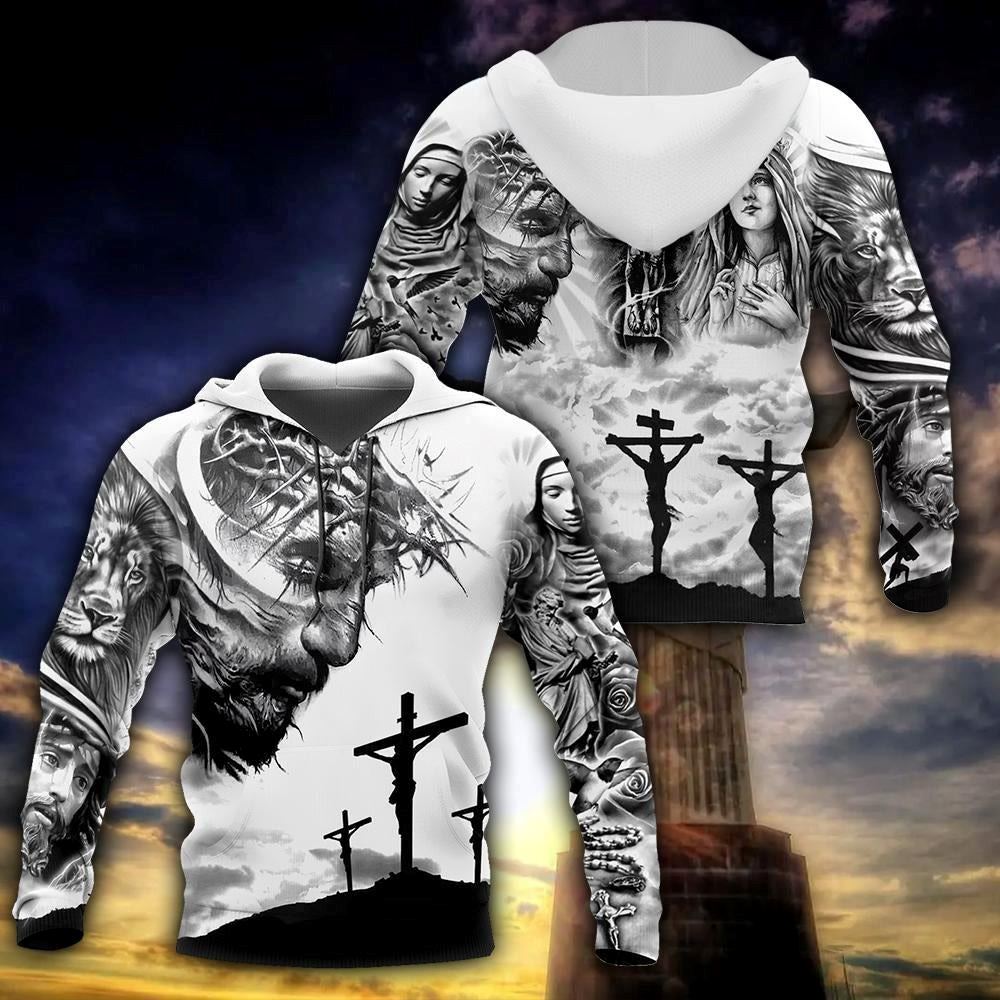Jesus Christ With God And Mary Tattoo God 3D Hoodie For Man And Women, Jesus Printed 3D Hoodie Jesus Christ With God And Mary Tattoo God 3D Hoodie For Man And Women, Jesus Printed 3D Hoodie