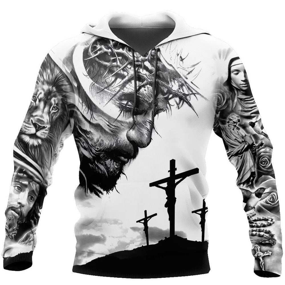 Jesus Christ With God And Mary Tattoo God 3D Hoodie For Man And Women, Jesus Printed 3D Hoodie Jesus Christ With God And Mary Tattoo God 3D Hoodie For Man And Women, Jesus Printed 3D Hoodie