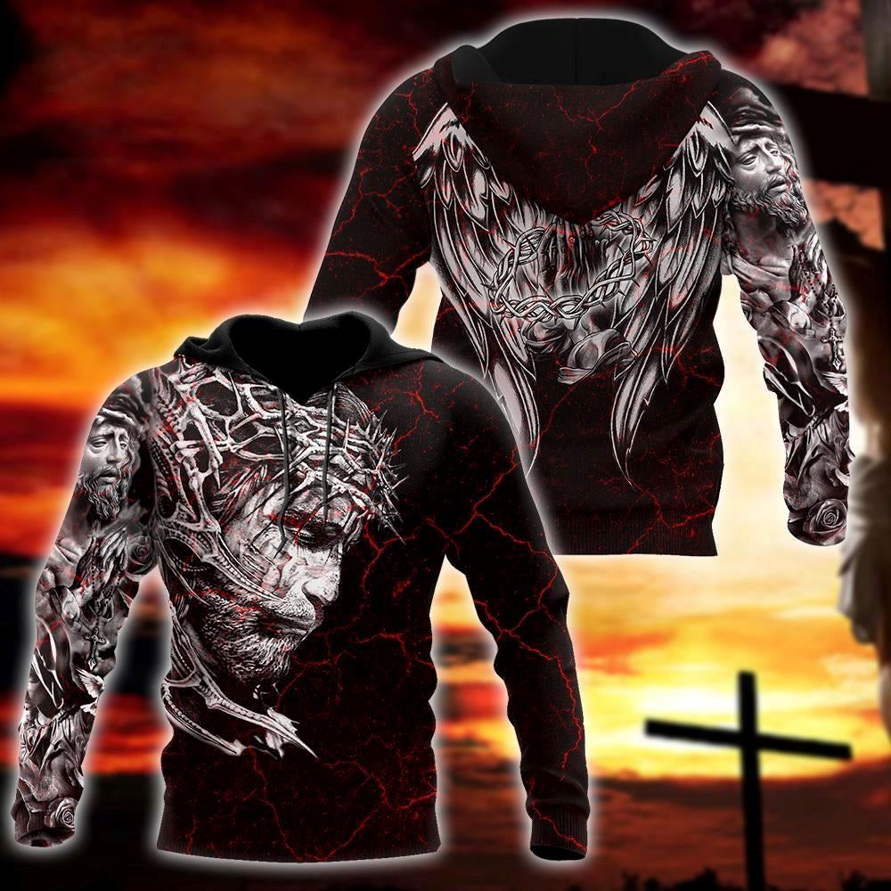 Jesus Christ Wings Tattoo God 3D Hoodie For Man And Women, Jesus Printed 3D Hoodie Jesus Christ Wings Tattoo God 3D Hoodie For Man And Women, Jesus Printed 3D Hoodie