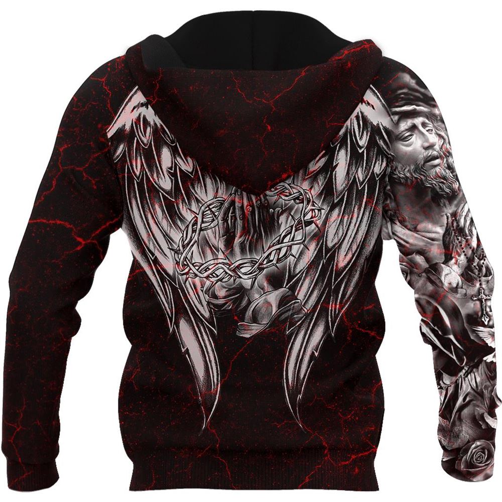 Jesus Christ Wings Tattoo God 3D Hoodie For Man And Women, Jesus Printed 3D Hoodie Jesus Christ Wings Tattoo God 3D Hoodie For Man And Women, Jesus Printed 3D Hoodie