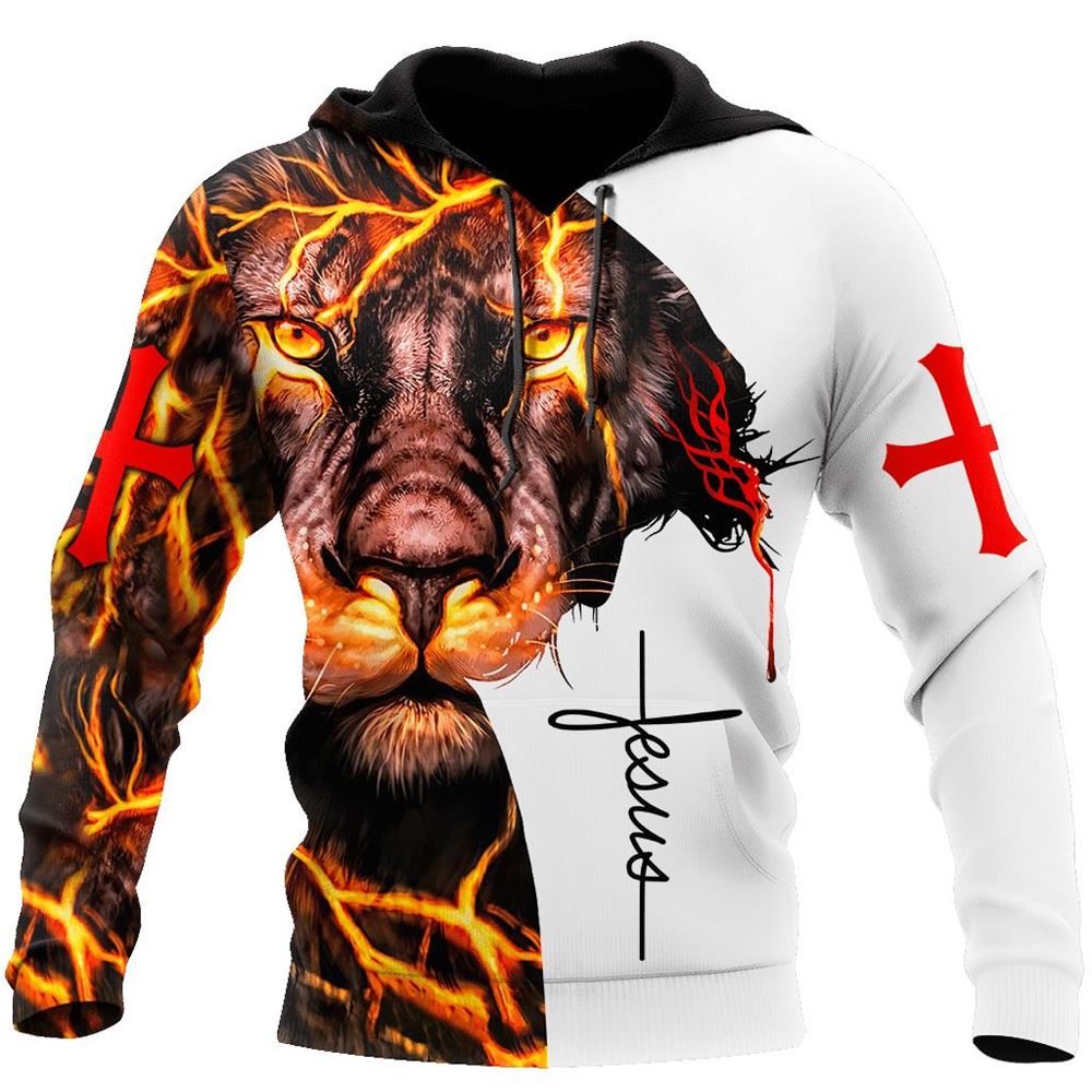 Jesus Christ Fear Not For Jesus Lion And Cross God 3D Hoodie For Man And Women, Jesus Printed 3D Hoodie Jesus Christ Fear Not For Jesus Lion And Cross God 3D Hoodie For Man And Women, Jesus Printed 3D Hoodie