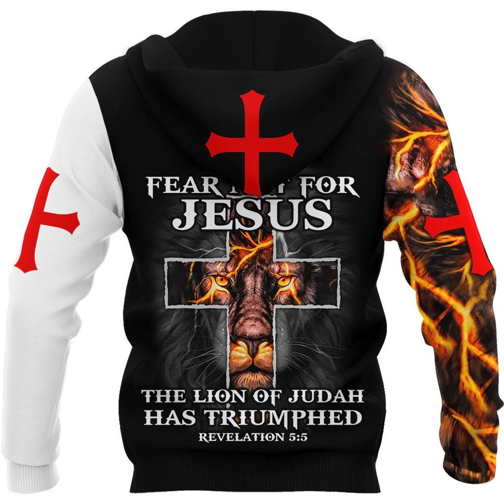 Jesus Christ Fear Not For Jesus Lion And Cross God 3D Hoodie For Man And Women, Jesus Printed 3D Hoodie Jesus Christ Fear Not For Jesus Lion And Cross God 3D Hoodie For Man And Women, Jesus Printed 3D Hoodie