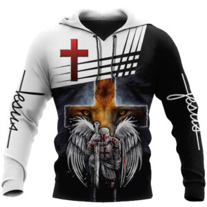 Jesus Christ Cross And Lion Knight Until I Said Amen God 3D Hoodie For Man And Women Jesus Printed 3D Hoodie 2 liiuzj.jpg