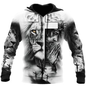 Jesus Christ And Cross God 3D Hoodie For Man And Women, Jesus Printed 3D Hoodie