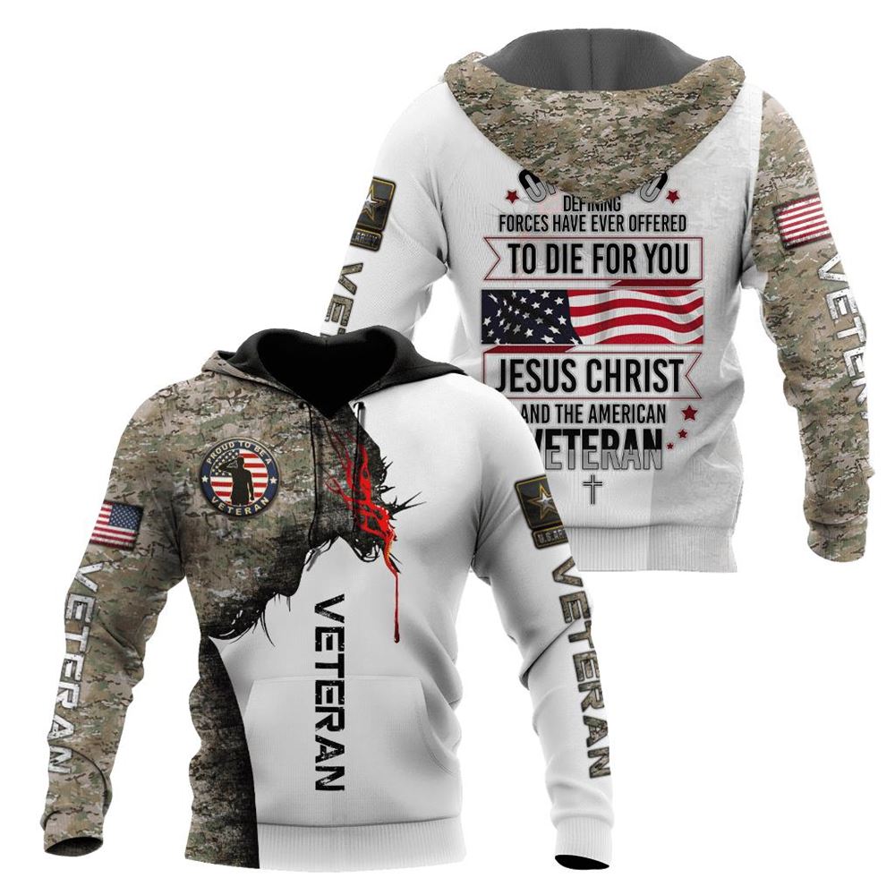 Jesus Christ And American Veteran Proud God 3D Hoodie For Man And Women, Jesus Printed 3D Hoodie Jesus Christ And American Veteran Proud God 3D Hoodie For Man And Women, Jesus Printed 3D Hoodie