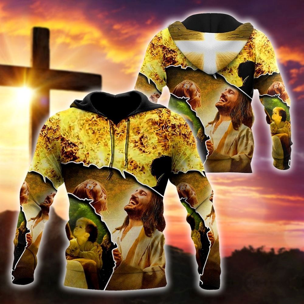 Jesus And The Children God 3D Hoodie For Man And Women, Jesus Printed 3D Hoodie Jesus And The Children God 3D Hoodie For Man And Women, Jesus Printed 3D Hoodie
